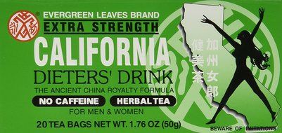 Evergreen Leaves Brand California Dieters' Tea 20 TB N4