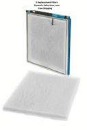 Dynamic Air Cleaner Replacement Filter 16x20 (3 Pack) White