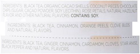 Tea Forte LOOSE LEAF TEA TRIO, 3 Small Tea Tins, Black Tea Sampler - Hazelnut Truffle, Sweet Orange Spice, Bombay... N6