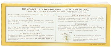 Community Coffee Iced Tea Bags, 24 Count (Pack of 6) N21