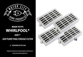 Whirlpool Air1 Fresh Flow Compatible Air Purifying Fridge Filter, Motor City Home Products Brand Replacement (1) N3