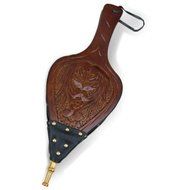 Carved Scroll Bellow-Leather