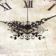 silent vintage large decorative wall clock with waterproof clock face and roman number retro wall N2