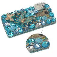 LG G Stylo Case, LG G Stylo Bling Case-Spritech(TM) 3D Handmade Colorful Diamond Bling with Butterfly Flower Decoration... N53