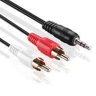 TNP 3.5mm to RCA Audio Cable (1 Feet) Bi-Directional Male to Male Gold Plated Connector AUX Auxiliary Headphone...