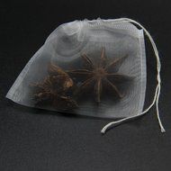 Twinklefilter 100pcs 2.36 inch* 2.76 inch&#65288;60*70mm&#65289; Reusable Nylon Mesh Drawstring Filter Tea Bag for Loose Tea... N2