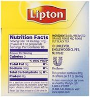 Lipton Black Iced Tea Bags, Cold Brew Decaffeinated Family Size 22 ct (Pack of 3) 4.8 ounce N4
