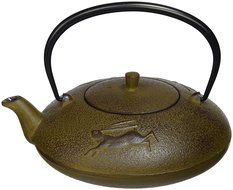 Joyce Chen 90-0053, 16-Ounce Japanese Tetsubin Cast-Iron Year of the Rabbit, Dark Yellow