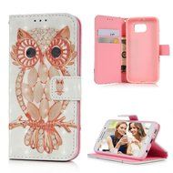 S6 Case,Samsung Galaxy S6 Case - Wallet 3D Effect Colorful Print Patterns Premuim PU Leather Soft TPU Inner Cover... N15