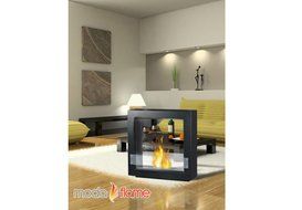 Moda Flame Porta Indoor Outdoor Ventless Bio Ethanol Fireplace White
