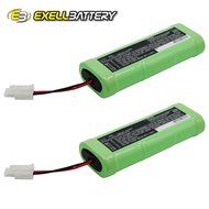 2x Exell Ni-MH 7.2V Battery Fits iRobot Looj 125 135 155 Vacuums Part 14501