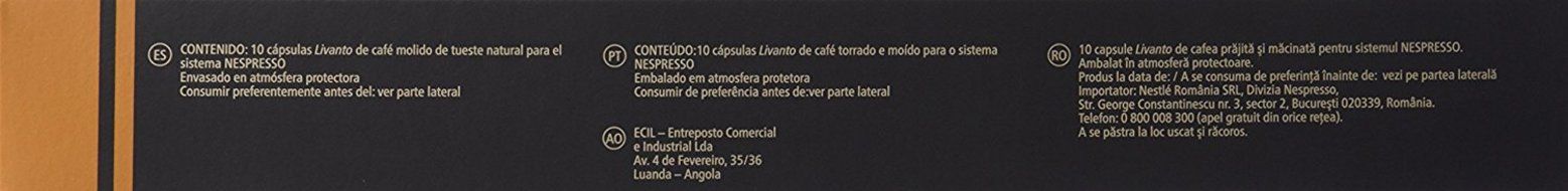 Nespresso OriginalLine: Livanto Capsules, 30 Count N3