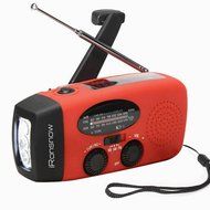 Designed and improved by iRonsnow&reg; IS-088U Emergency Solar Hand Crank Self Powered AM/FM/NOAA/WB Weather Radio N2