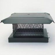 Chimney 14811 HomeSaver Pro Black Chimney Cap - .75 Inch Mesh - 17 Inches x 17 Inches