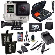 GoPro HERO4 Silver Edition Action Camera Camcorder 16GB Bundle 4