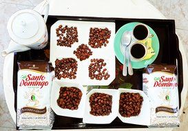 Santo Domingo Whole Roasted Bean Dominican Coffee 2 Bags / Pounds Pack N3