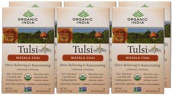 Organic India Chai Masala Tulsi Tea - 18 per pack -- (6 pack) N4