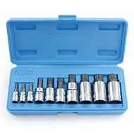 Capri Tools XZN Triple Square Spline Bit Socket Set, Metric, 10-Piece by Capri Tools