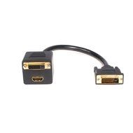 StarTech.com 1 ft DVI-D to 2x DVI-D Digital Video Splitter Cable - M/F