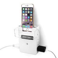 BESTEK 6-Outlet Upgraded Wall-Mount Surge Protector with 5.2A 4 USB Charging Station and Phone Charging Dock