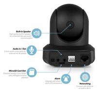 Youzee 1080P ProHD Black IP Security Surveillance Camera Wireless N6