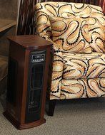 American Comfort ACW0065WE 1500-watt Tower Infrared Heater, Espresso N6