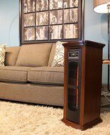 American Comfort ACW0065WE 1500-watt Tower Infrared Heater, Espresso N8