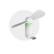 Phone Fan , Dreaman Mini Portable Type-C Mobile Phone Cooling Fan For Google Nexus 5X For Huawei P9 White N2