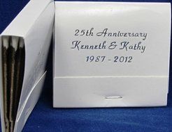 100 white personalized matchbooks wedding favors bridal shower birthday custom printed matches free personalization
