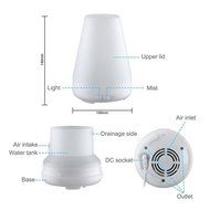 ledsniper 100ml Essential Oil Diffuser, Cool Mist Aroma Humidifier with 7 Changing Colorful LED Lights, Waterless... N8