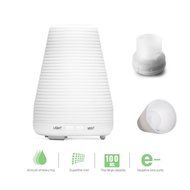 ledsniper 100ml Essential Oil Diffuser, Cool Mist Aroma Humidifier with 7 Changing Colorful LED Lights, Waterless... N9