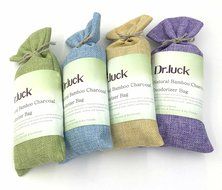 Dr. Luck Upgrade 150g/Bag Natural Bamboo Charcoal Deodorizer Bag-Nature Air Purifier,Air Freshener,Economic Active... N2