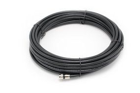 25' feet white RG6 coax, coaxial cable with two male F-pin Male connectors