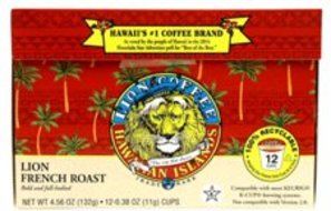 Lion Coffee French Roast for Keurig K-cup Machines (12 Cups/box) N4