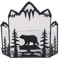 LL Home Metal Bear Fire Screen