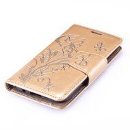 Galaxy Core Prime Case,ikasus Glitter Diamond Embossing Flowers Lily Butterfly PU Leather Flip Wallet Pouch Stand... N6