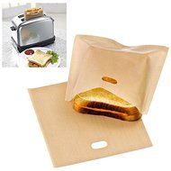 Mangocore 3pcs Reusable Toaster Bag Non Stick Bread Bag Sandwich Bags PTFE Coated Fiberglass Toast Microwave Heating... N6