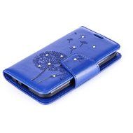 Galaxy Core Prime Case,ikasus Glitter Diamond Embossing Flowers Lily Butterfly PU Leather Flip Wallet Pouch Stand... N8