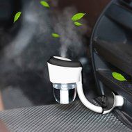 Security Car Humidifier, Ultrasonic Mini Cool Mist Aroma Humidifier Dual USB Charger Port Air Purifier with Auto... N7