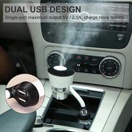 Security Car Humidifier, Ultrasonic Mini Cool Mist Aroma Humidifier Dual USB Charger Port Air Purifier with Auto... N8