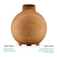 Aphse Version 600ml Essential Oil Diffuser Wood Grain Aroma Diffuser and Cool Mist Personal Humidifier, Whisper...