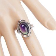 1 Pc New Mood Ring Changing Color Fashion Magic Adjustable Temperature Control