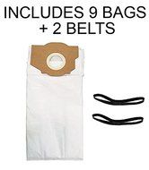 (9) Micro Filter Vacuum Bags 2 Belts for Eureka RR Style #61115 Boss Smart Vac