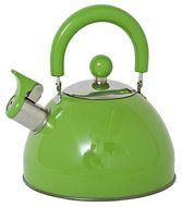Lifetime Cooking Retro Style 2.5L Whistling Kettle Stainless Steel Green N3