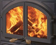 Cast-Iron Double Fireplace Doors from the Bordeaux Collection