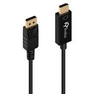 DP to HDMI, Rankie 3FT Gold Plated DisplayPort to HDMI HDTV Cable 3ft (Black) - R1102A