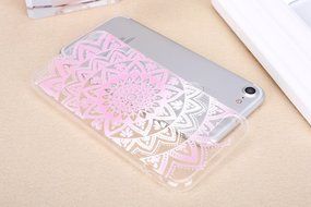 iPhone 7 Case, PHEZEN Henna Mandala Floral Design [Scratch Resistant] Clear TPU Bumper Case Soft Rubber Gel Silicone... N8