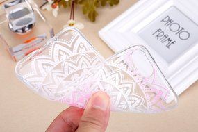 iPhone 7 Case, PHEZEN Henna Mandala Floral Design [Scratch Resistant] Clear TPU Bumper Case Soft Rubber Gel Silicone... N9