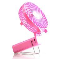 Yesorno Handheld Personal Small Portable Battery Powered Operated Desk Cooling Fan Fans (Pink) N8