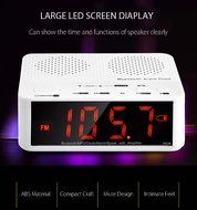 MX - 017 Bluetooth Portable Desktop Alarm Clock V2.1 Stereo Speaker Support FM Radio Handsfree AUX In TF ......